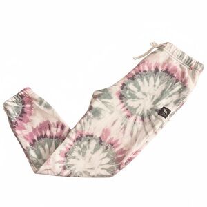 Abercrombie Kids Pink, Purple and Green Tie-Dye Joggers
